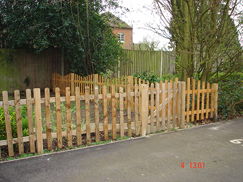  WE FITTED METRES OF PICKET FENCING TOO WITH A GATE